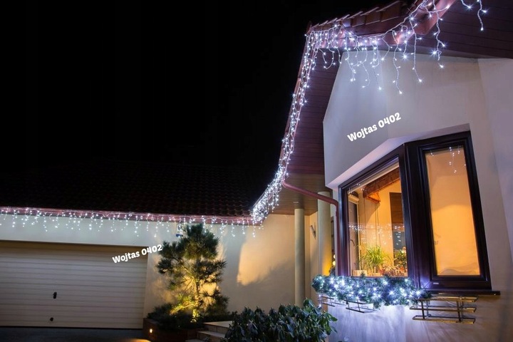 SOPLE 500 LED ZEWNĘTRZNE LAMPKI choinkowe KURTYNA IP44 STAŁE + FLASH