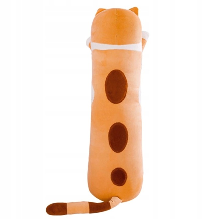 DŁUGI Kotek Poduszka Pluszak Kot Maskotka 70 CM