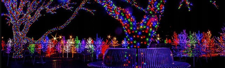 ŚWIATEŁKA LAMPKI LED CHOINKOWE SZNUR ŁAŃCUCH 8 TRYBÓW MULTIKOLOR 30m