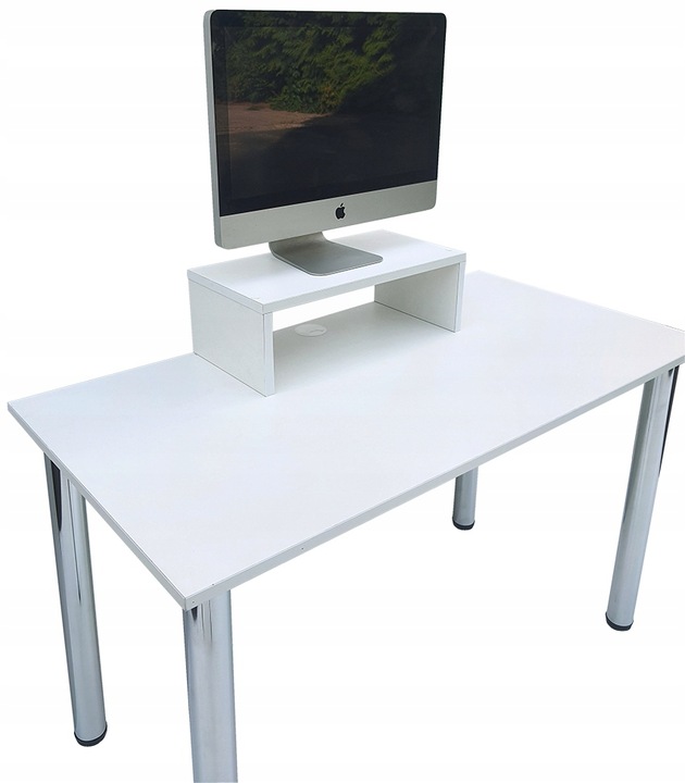 PODSTAWKA POD EKRAN NA BIURKO NA MONITOR BIAŁA