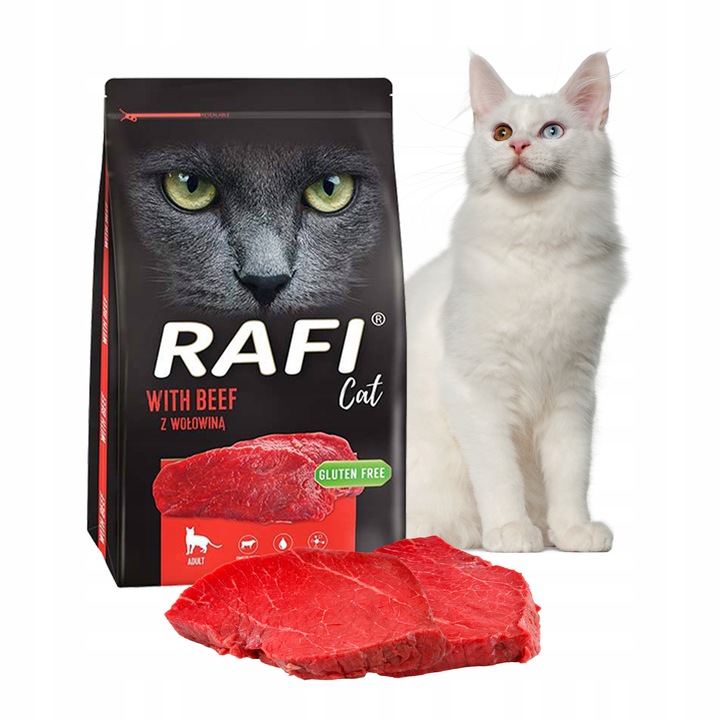 Rafi Cat sucha karma dla KOTA wołowina 7kg