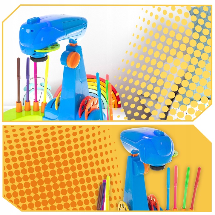 Projektor Rzutnik do Nauki Rysowania ze Slajdami Podświetlany Regulowany