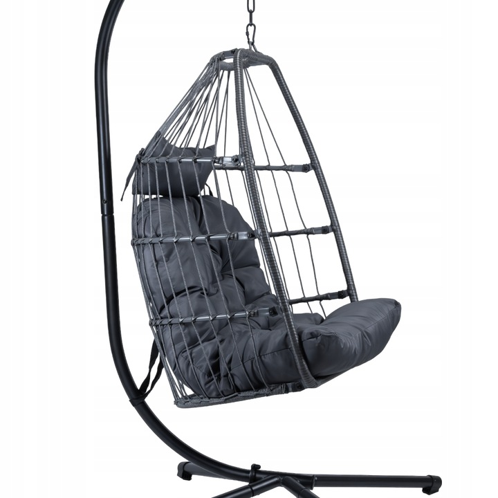 FOTEL WISZĄCY OGRODOWY BUJANY KOKON KOSZ TARAS HUŚTAWKA BUJAK JAJO KRZESŁO
