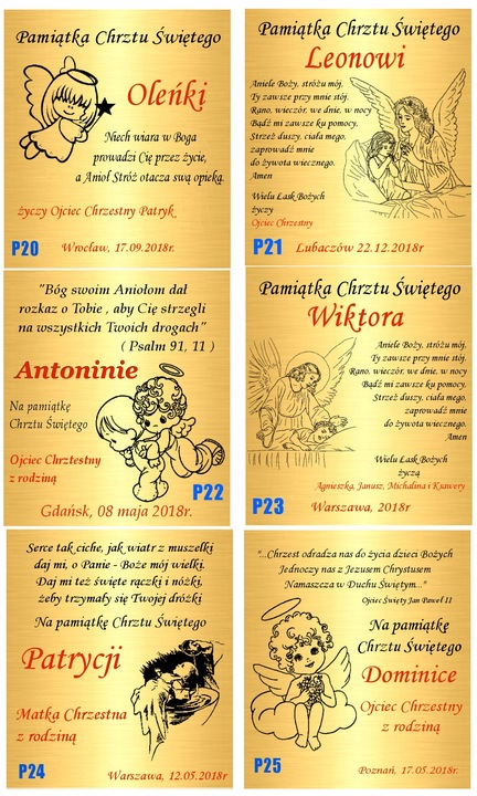 Złoty Łańcuszek 333 Krzyżyk Chrzest Komunia dla dziecka Grawer