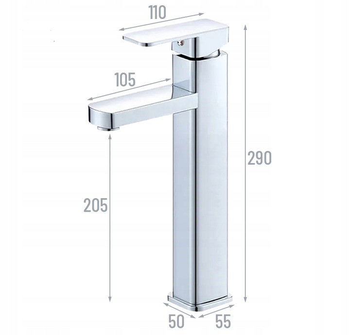 BATERIA UMYWALKOWA ŁAZIENKOWA STOJĄCA NABLATOWA KRAN DO UMYWALKI CHROM