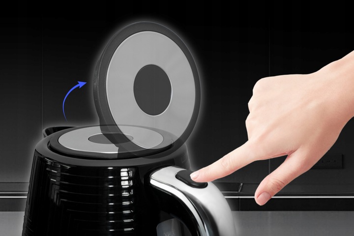 CZAJNIK ELEKTRYCZNY BEZPRZEWODOWY CZARNY 2200W 1,7l STRIX ELDOM C320C