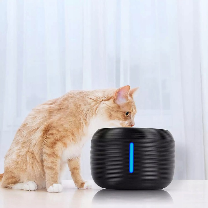 AUTOMATYCZNE PODIŁO FONTANNA 2,5L LED dla kota i psa, SUPER CICHE POIDEŁKO