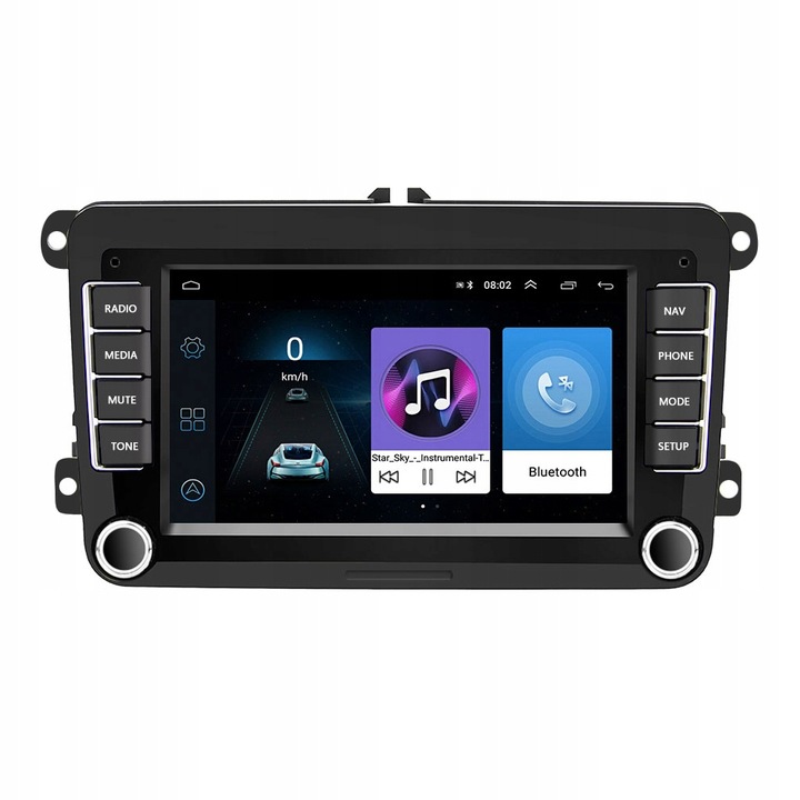 RADIO SAMOCHODOWE do VOLKSWAGEN VW SKODA SEAT 7" ANDROID CARPLAY GPS WIFI