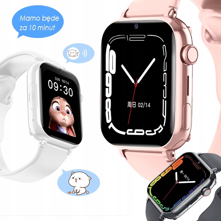 ZEGAREK SMARTWATCH YOUNG SIM PL LOKALIZATOR GPS + WIFI + LBS SIEĆ 4G