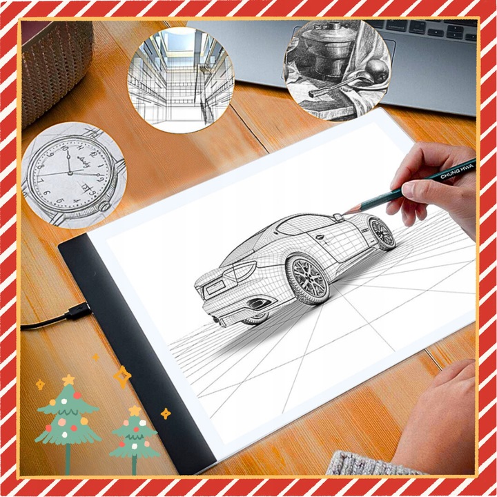 TABLET GRAFICZNY TABLICA DESKA KREŚLARSKA RYSOWANIA DLA DZIECI+2000 SZKICÓW
