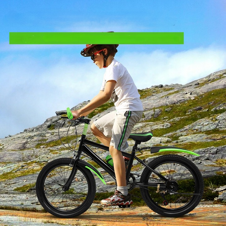 20’ 7-biegowy dziecięcy rower górski-zielony