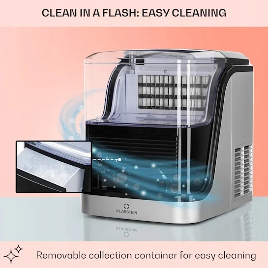 Kostkarka do lodu Klarstein Kristall Krystaliczny Przeźroczysty lód 15kg/24