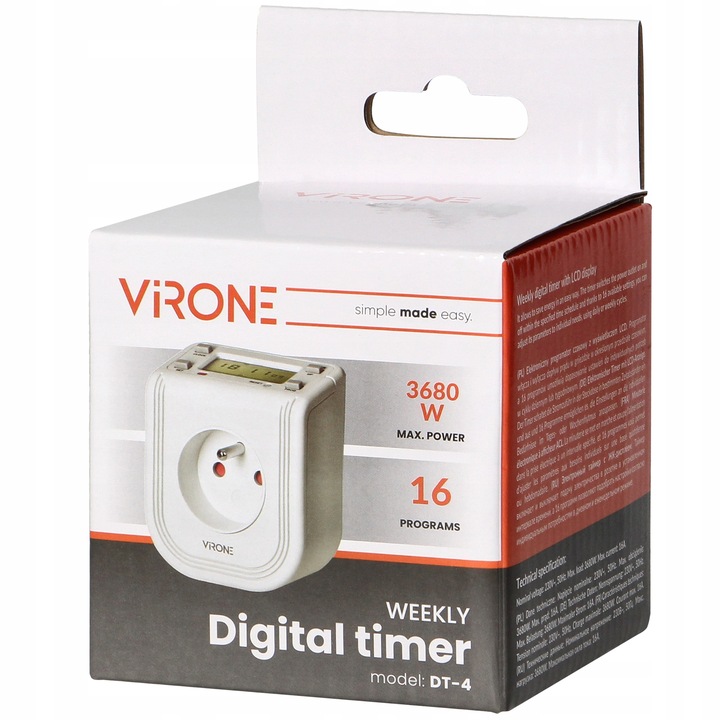 Programator Czasowy Włącznik Wyłącznik Timer LCD