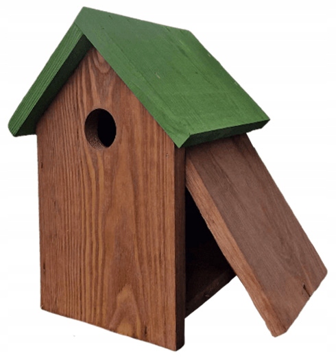 BUDKA LĘGOWA DOMEK Karmnik dla ptaków UNIWERSALNA dla sikorek, szpaków