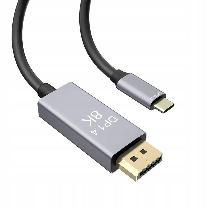 Kabel USB C do Displayport DP 1.4 8K 4K 240 Hz Mac