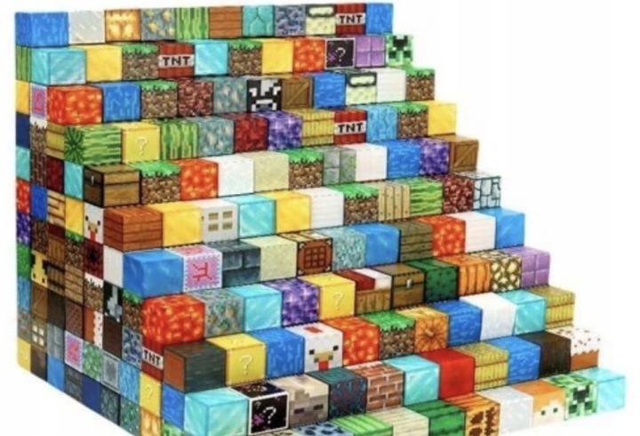 KLOCKI MAGNETYCZNE SZEŚCIANY 100 KLOCKÓW +2 FIGURKA MOCNE