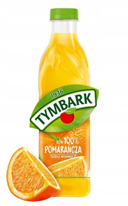Sok 100% Tymbark Pomarańcza źródło witamin 6x 1l