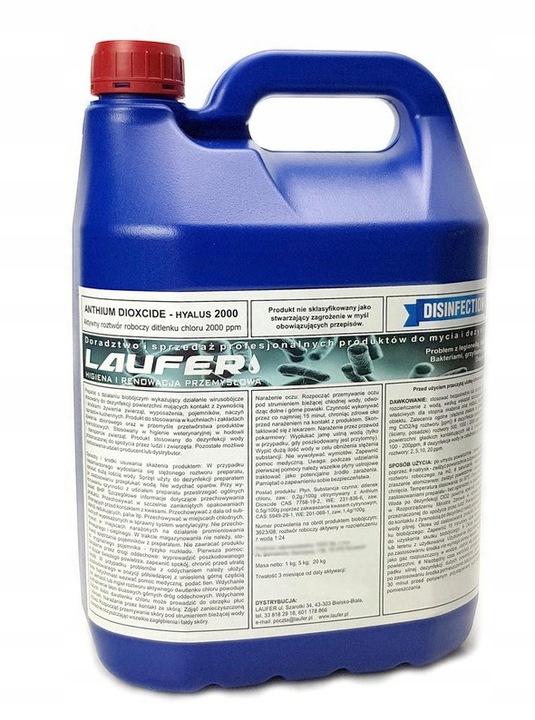 Dezynfekcja dwutlenek chloru AD/Hyalus ClO2 5L