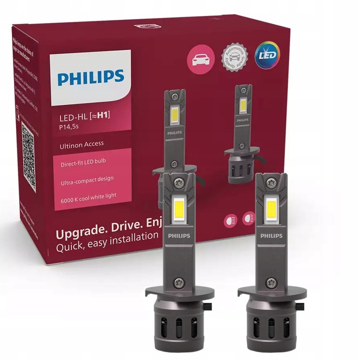 ŻARÓWKA LED H1 ACCESS PHILIPS 11258U2500CX 2SZT NEW GEN