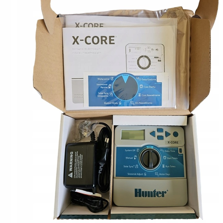 STEROWNIK NAWADNIANIA 6 SEKCJI HUNTER X-CORE XC-601I-E WEWNĘTRZNY WYDAJNY