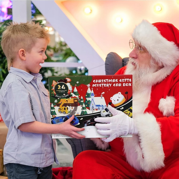 KALENDARZ ADWENTOWY 24 ELEMENTY SAMOCHODY AUTA AUTKA DLA CHŁOPCA PREZENT