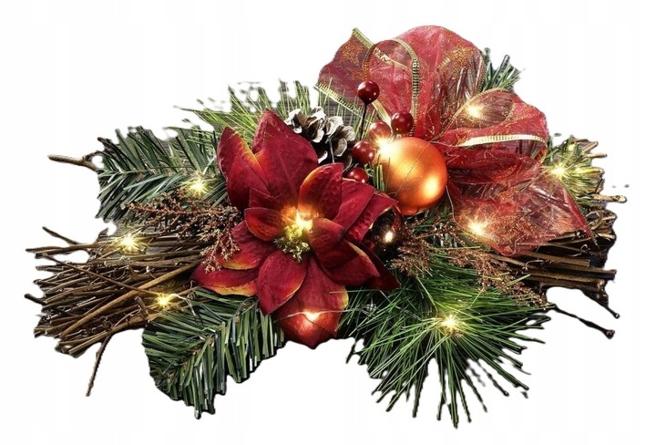 I.ge.a. stroik świąteczny Led bordowy