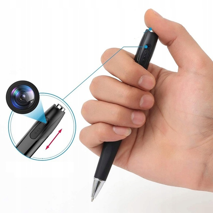 Ukryta kamera szpiegowska długopis Full HD mini