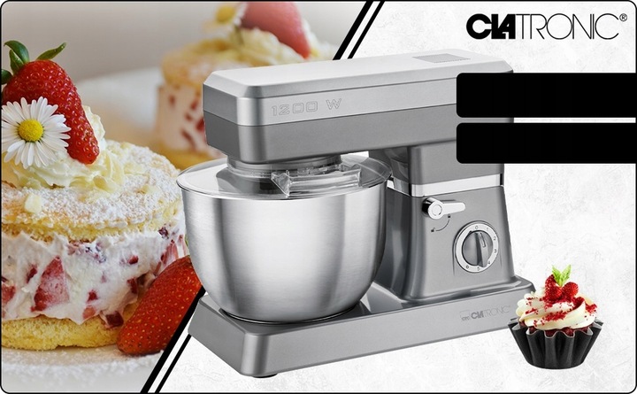 PLANETARNY ROBOT KUCHENNY UGNIATARKA BLENDER MIKSER 3 KOŃCÓWKI 6,3 L 1200W