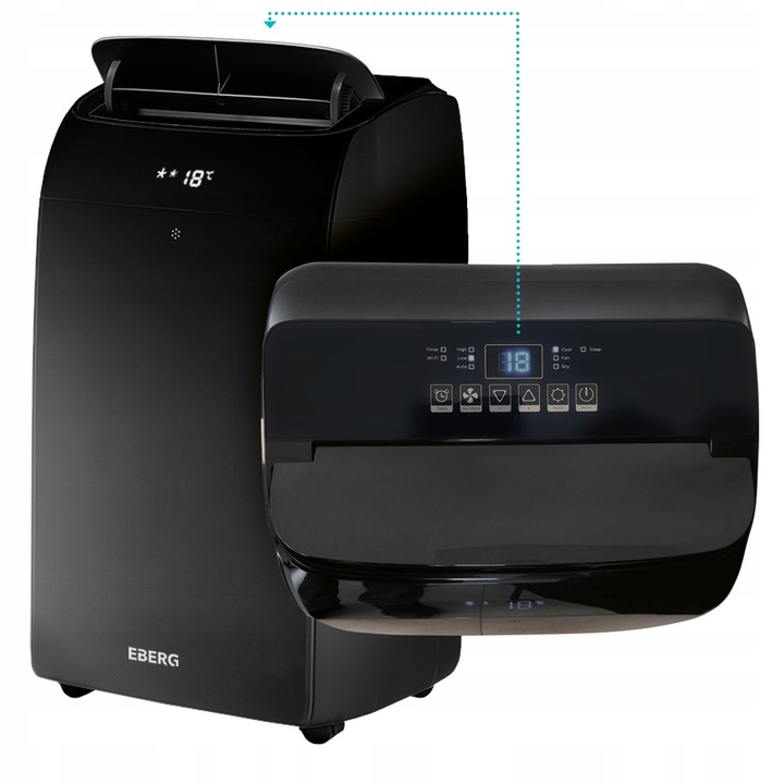 Klimatyzator przenośny ELIO 3,5kW osuszacz 40l WiFi + uszczelka ClimaLock