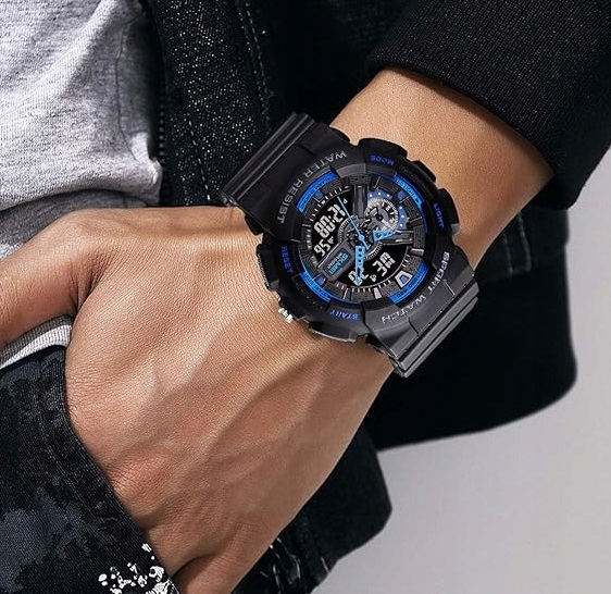 Zegarek męski elektroniczny militarny taktyczny wiele funkcji