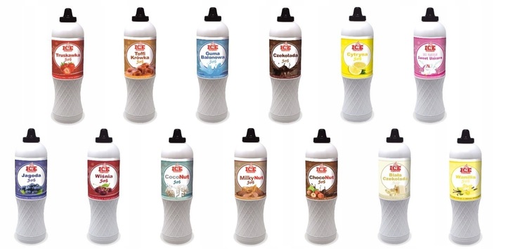 Polewa do lodów gofrów 1kg MILKY NUT bueno orzech Sos mleczno-orzechowy