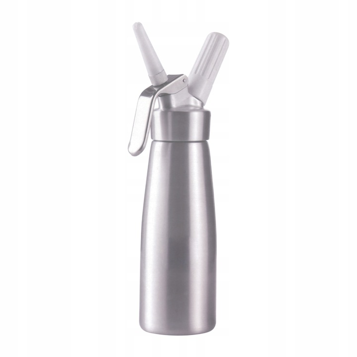 Syfon QUICK CREAM WHIPPER do Bitej Śmietany Saturator Srebrny 0,5L ART