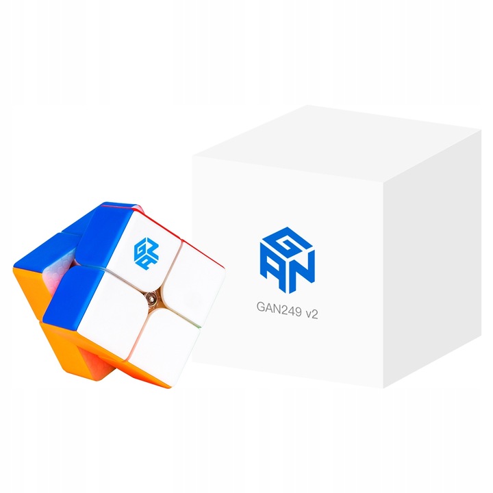 ZESTAW ORYGINALNA PROFESJONALNA KOSTKA 2x2x2 GAN 249 V2 KOSTKA 2x2 SPEED