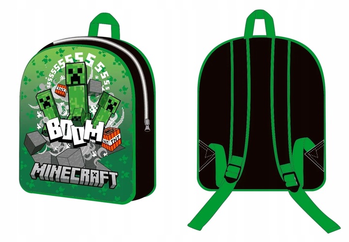 MINECRAFT PLECAK PRZEDSZKOLNY CREEPER BOOM TNT