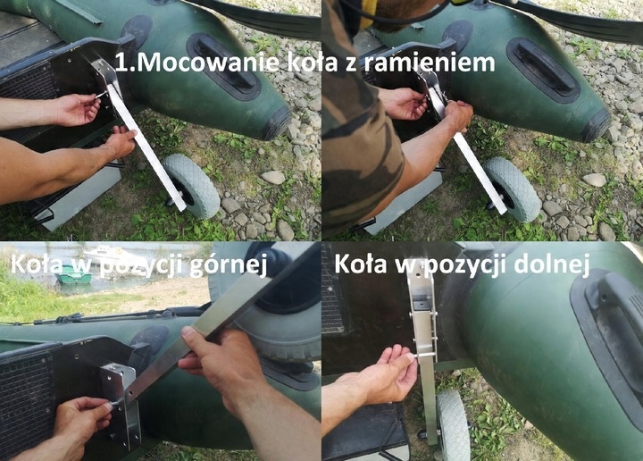 KOŁA DO PONTONU 28cm KOLIBRI BARK PEŁNE 2 UCHWYTY