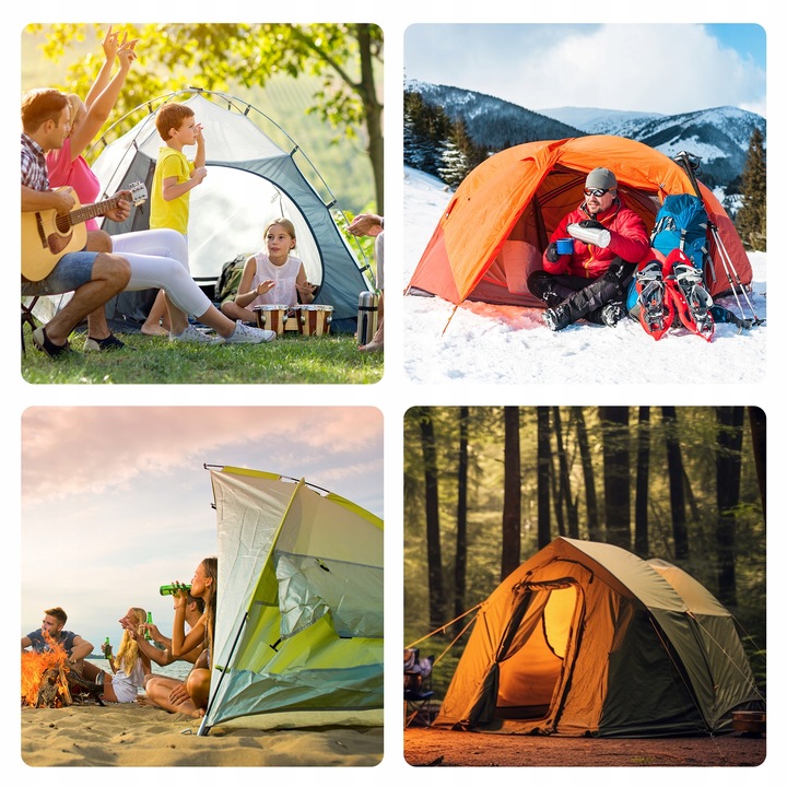 kotwy do trampoliny Solidne kotwa do ziemi 9mm 30cm 8szt z workiem czarny