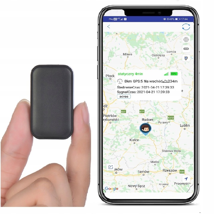 MICRO LOKALIZATOR GPS TRACKER PODSŁUCH + APLIKACJA BEZ ABONAMENTU
