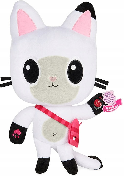 INTERAKTYWNY KOTEK KOT KICIUŚ MÓWIĄCY PANDUŚ Koci Domek Gabi DUŻY 31cm