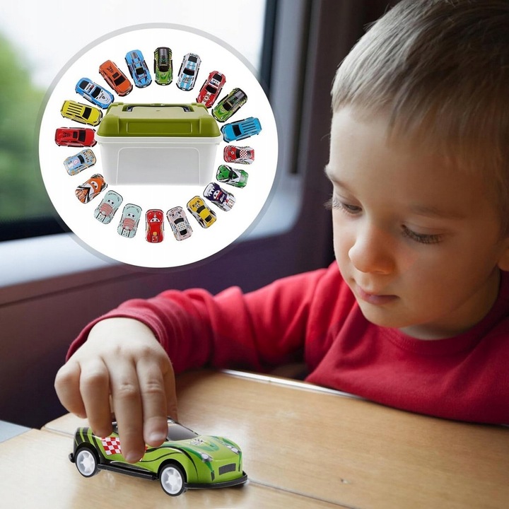 DUŻY ZESTAW SAMOCHODÓW METALOWE RESORAKI W WALIZCE AUTKA AUTKO Z NAPĘDEM