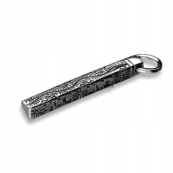 ZAWIESZKA SREBRNA TALIZMAN AMULET OBELISK RUNICZNY SREBRO 925 - 13g