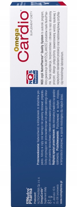 Omega Cardio 60 kapsułek Kwasy Omega 3