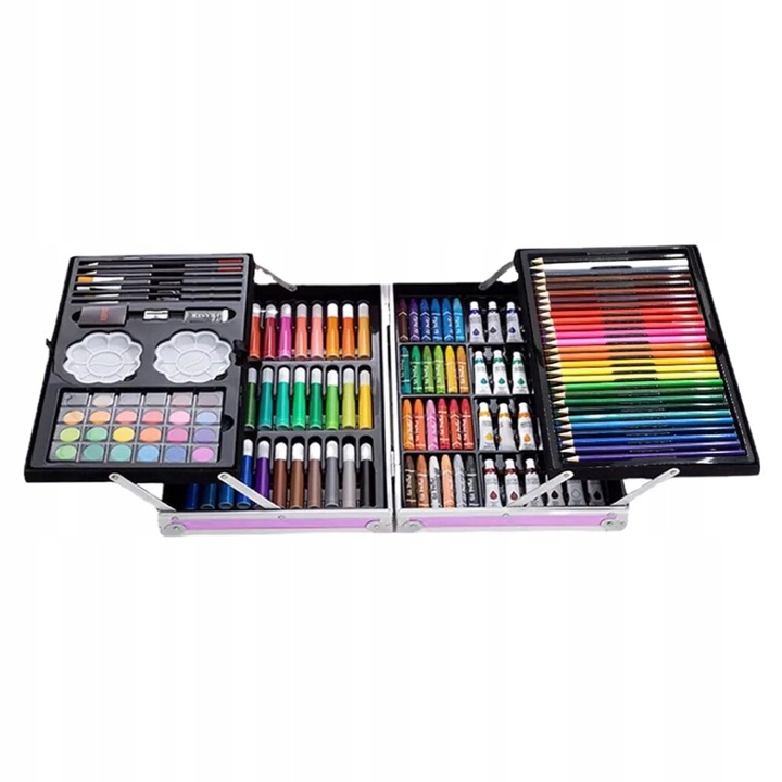 ZESTAW ARTYSTYCZNY DO MALOWANIA W WALIZCE 145 ELEM