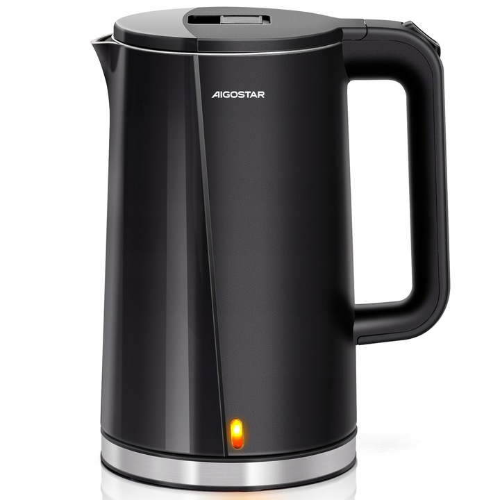 Czajnik Elektryczny Aigostar 1.7L 2200W Podwójne ścianki Czarny