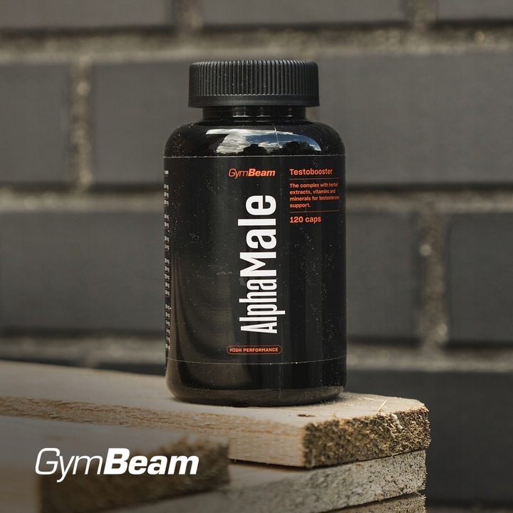 TESTOBOOSTER TESTOSTERON LIBIDO MIĘŚNIE SIŁA WITAMINY - GymBeam 120 kaps
