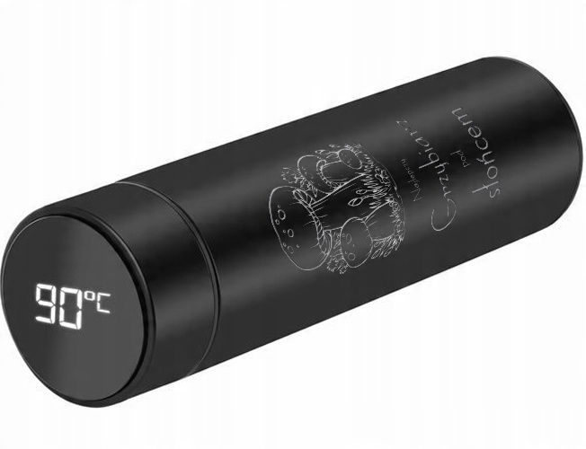 KUBEK TERMICZNY Czarny Na Prezent DIa Góromaniaka KRÓL GÓRSKICH SZLAKÓW Wz