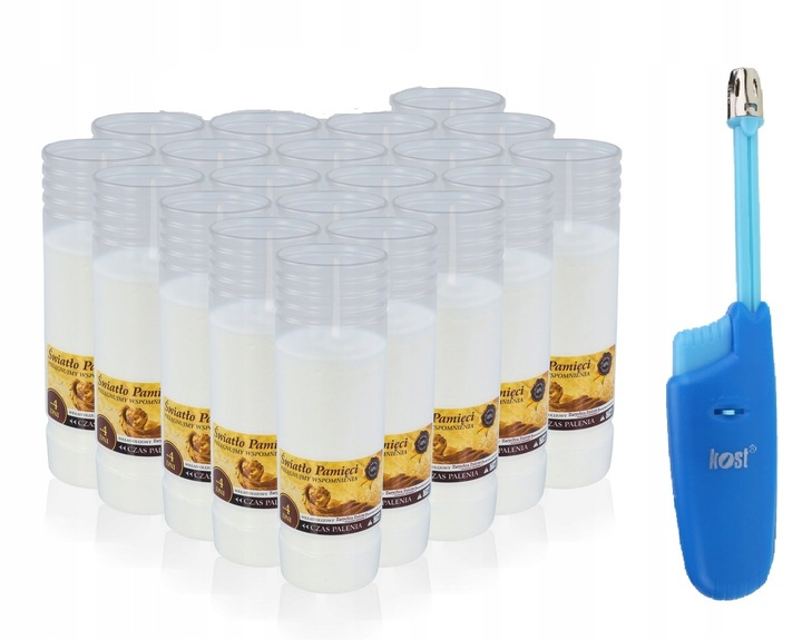 Wkłady do zniczy olejowe S3 96h 4dni 17 cm gratis