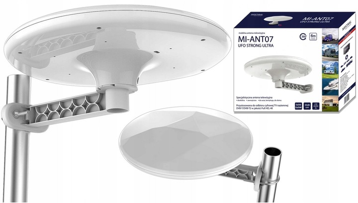 ANTENA SAMOCHODOWA TV DVB-T2 UFO STRONG ULTRA MUX8