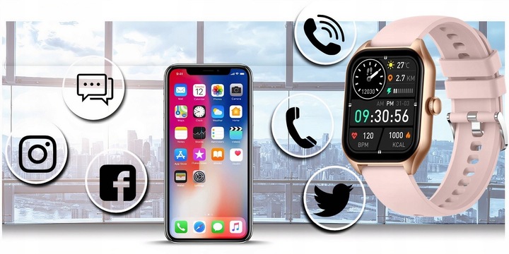 ZEGAREK SMARTWATCH RUBICON DLA DZIEWCZYNKI PREZENT NA KOMUNIĘ +TOREBKA