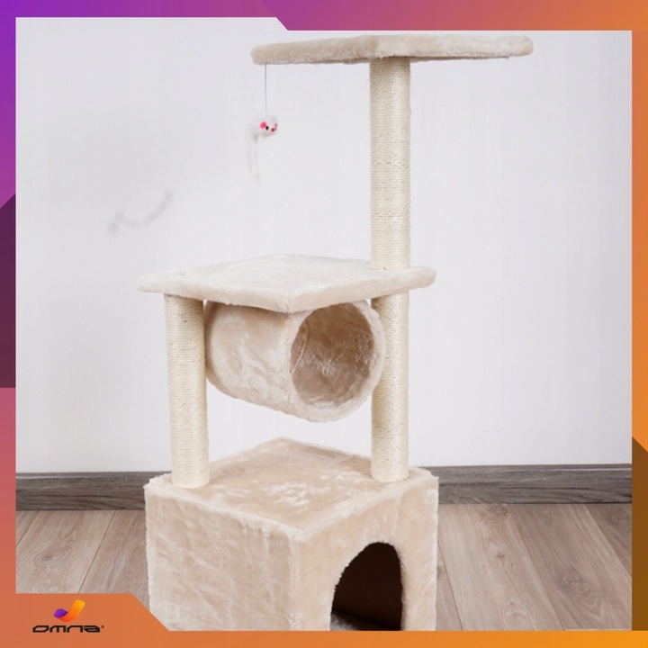 Drapak dla kota duży wysoki drzewko domek budka legowisko słupek mysz walec