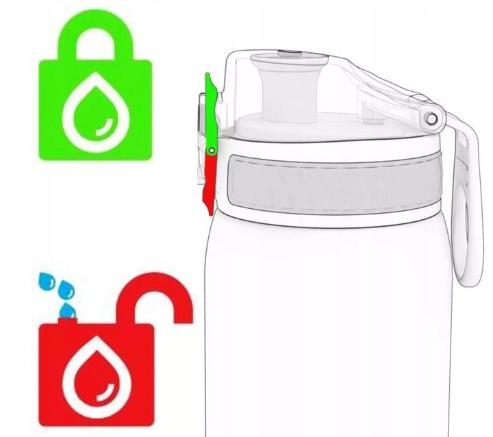 BIDON BUTELKA SPORTOWA NA WODĘ ION8 BLUE NIEBIESKI Z ATESTEM 500 ml / 0,5 l